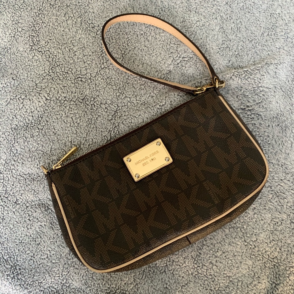 Michael Kors Monogram Wristlet